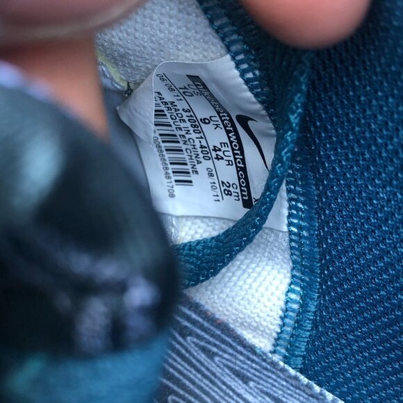 RARE 2011 Nike Blazer SB Charcoal RiftBlue Classic Size 10 - Picture 7 of 11